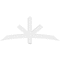 Ekena Millwork Alberta Architectural Grade PVC Gable Bracket, 60"W x 25"H x 4"D x 4"F, 10/12 Pitch GBP060X25X0404ALB00 - alternate 5